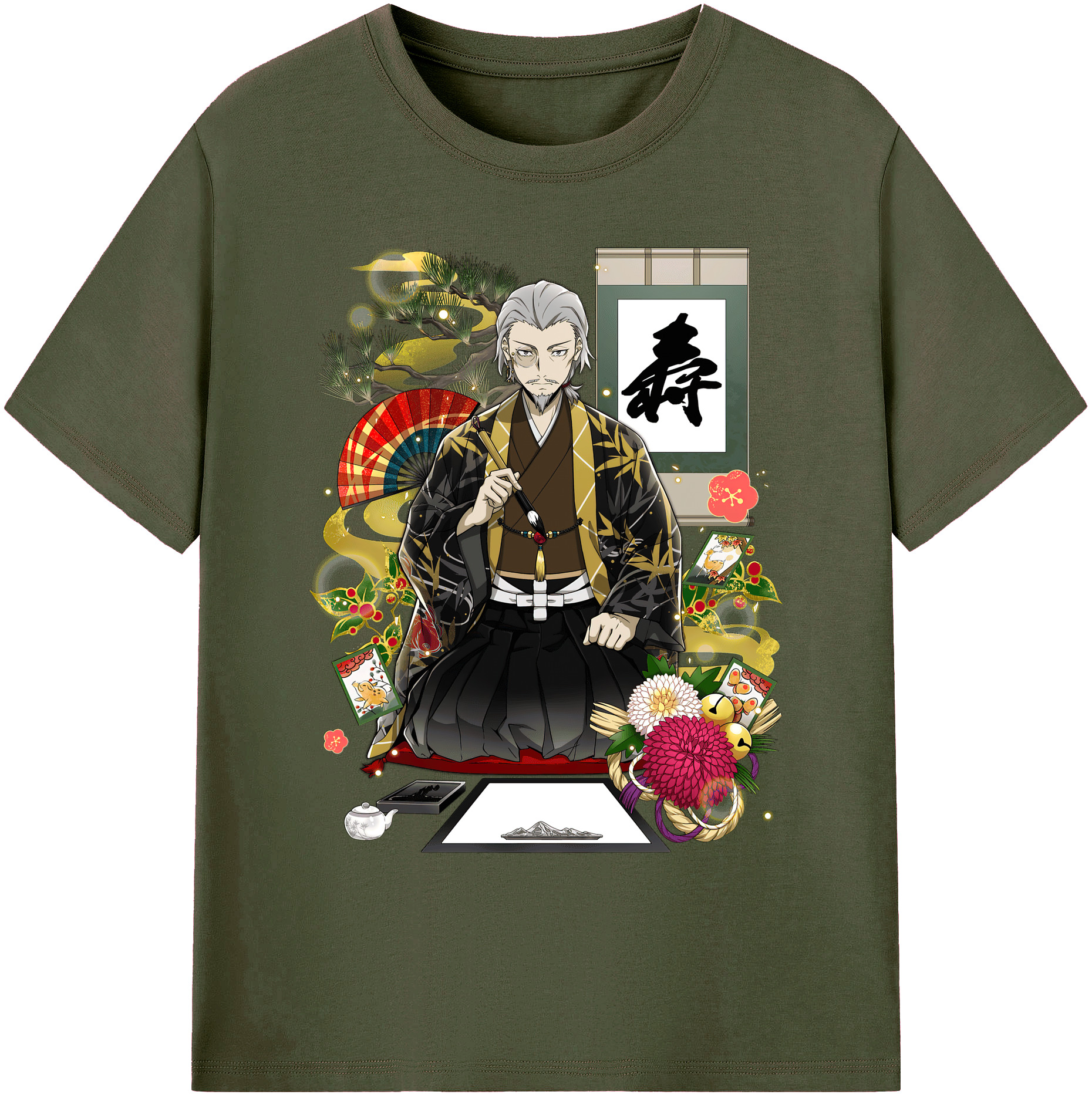 （画像用） 文豪ストレイドッグス Bungo Stray Dogs 綿100％ メンズ半袖Tシャツ｜肌触りやわらか＆通気性